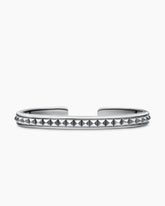 Pyramid Cuff Bracelet in Sterling Silver, 7mm